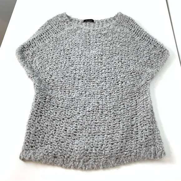 Cop. Copine Lavigne Knit Sweater Wool Blend Gray Sz Small Lagenlook Boxy Y2K - Picture 4 of 10